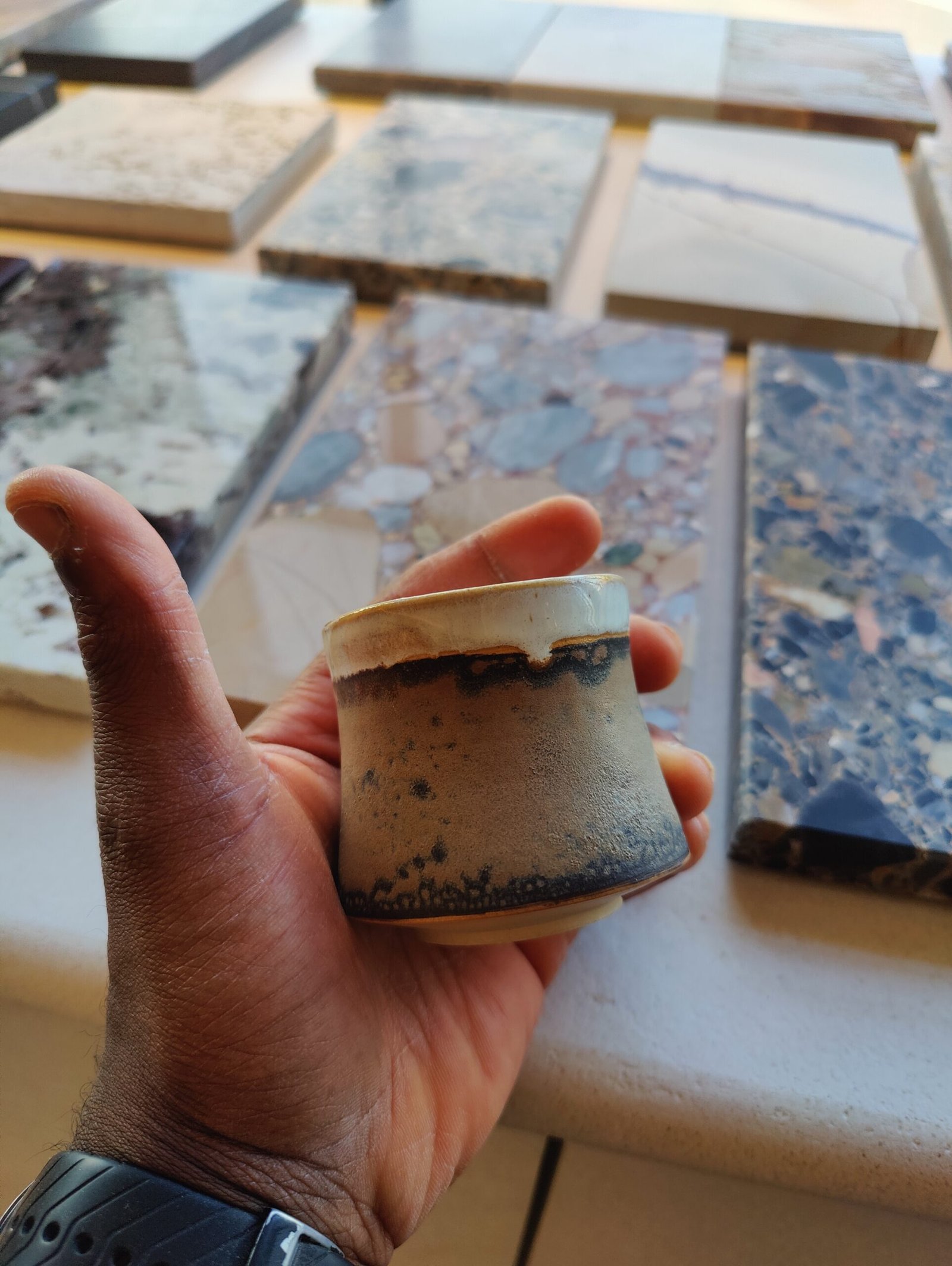 Ceramic Tea Cup – Ash Line - Image 4