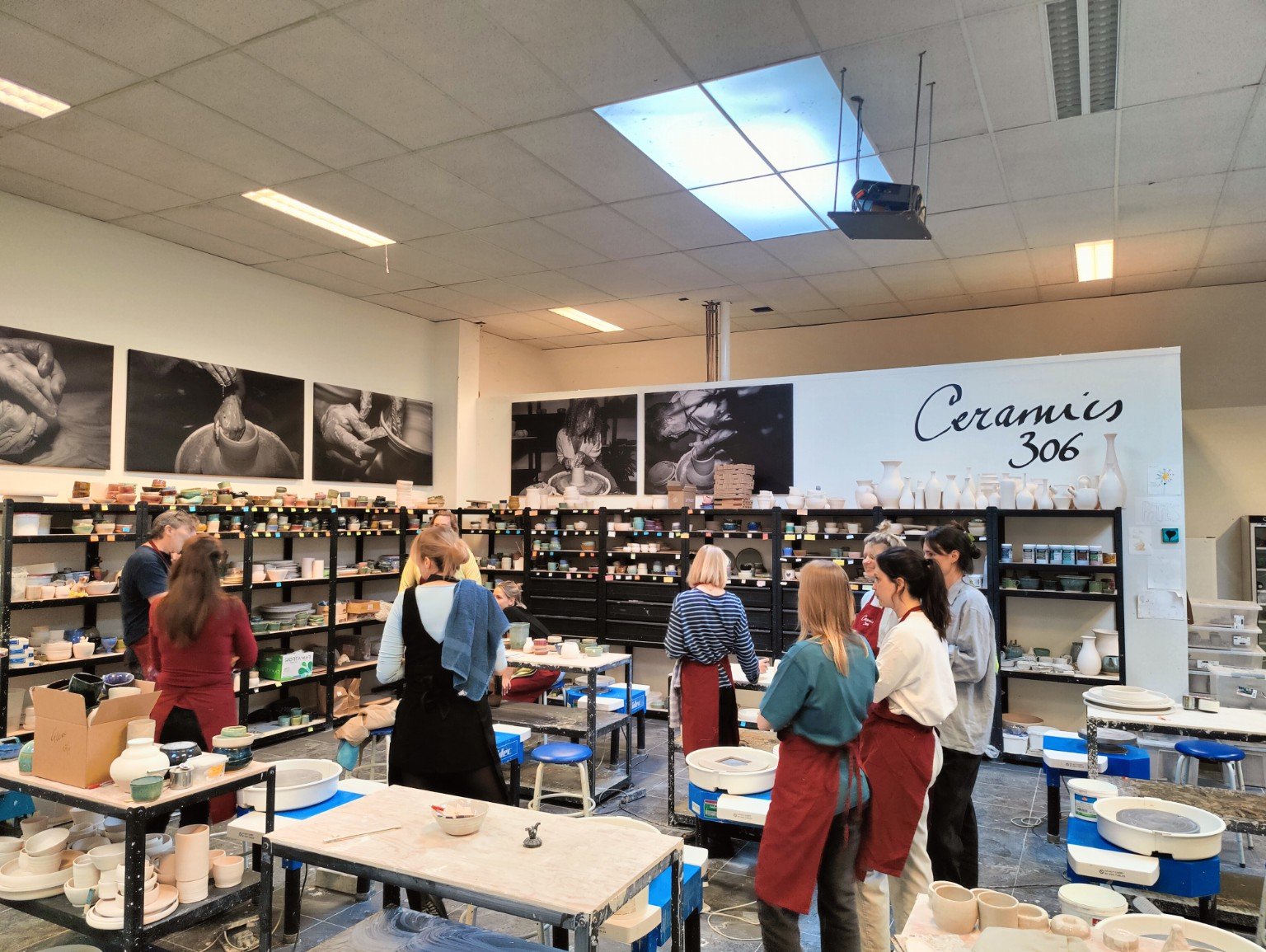 Ceramics gathering at the studio