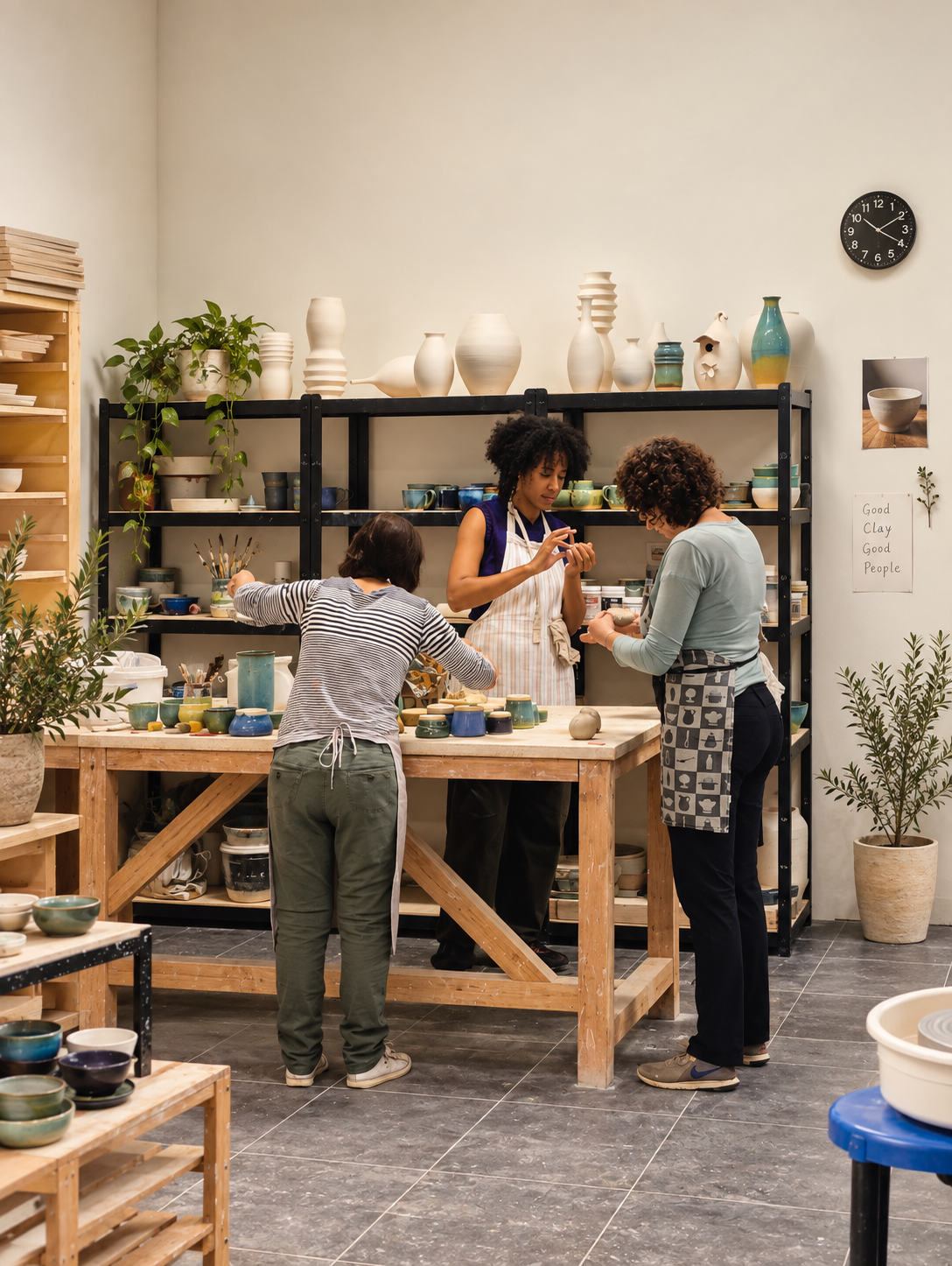 Ceramics lesson at DESIGnana